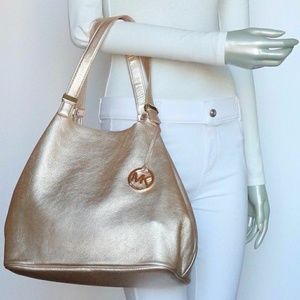 Gold, Reversible Hobo + FREE GIFT!
